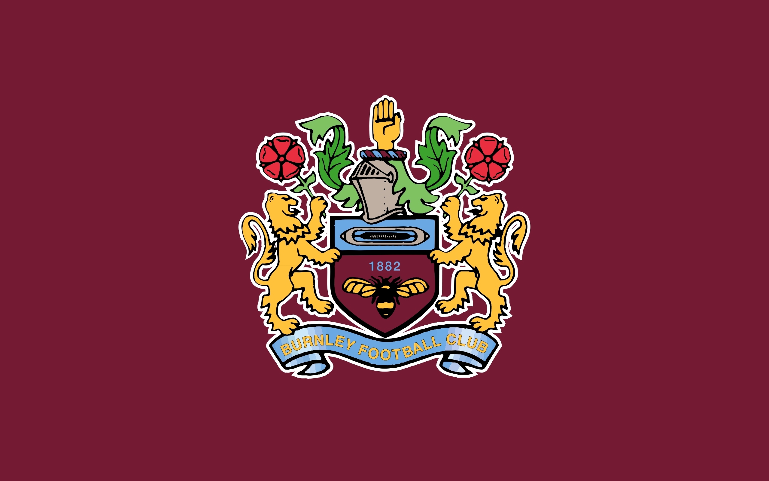 Burnley FC Primary logo t shirt iron on transfers